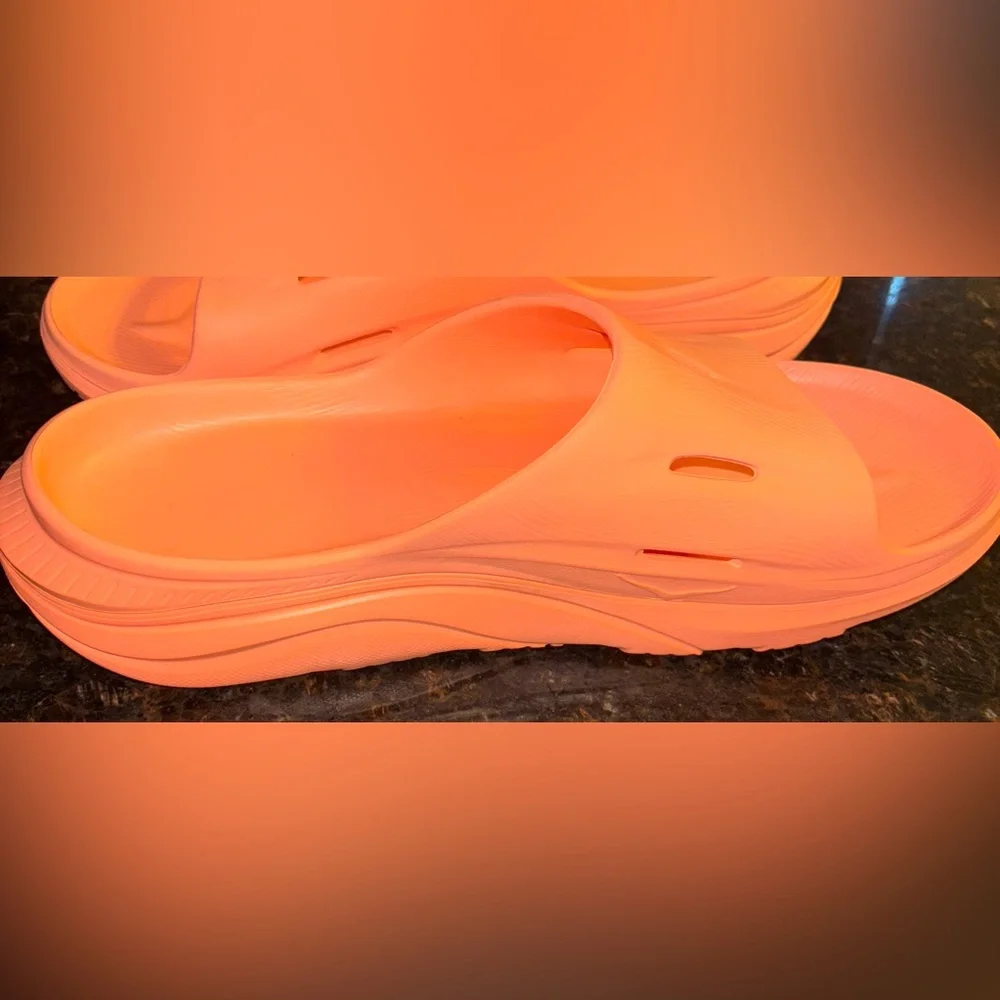 NWT Hoka Ora Recovery Slide 3 Men’s Size 13 Papaya Lightweight Athleisure Comfy